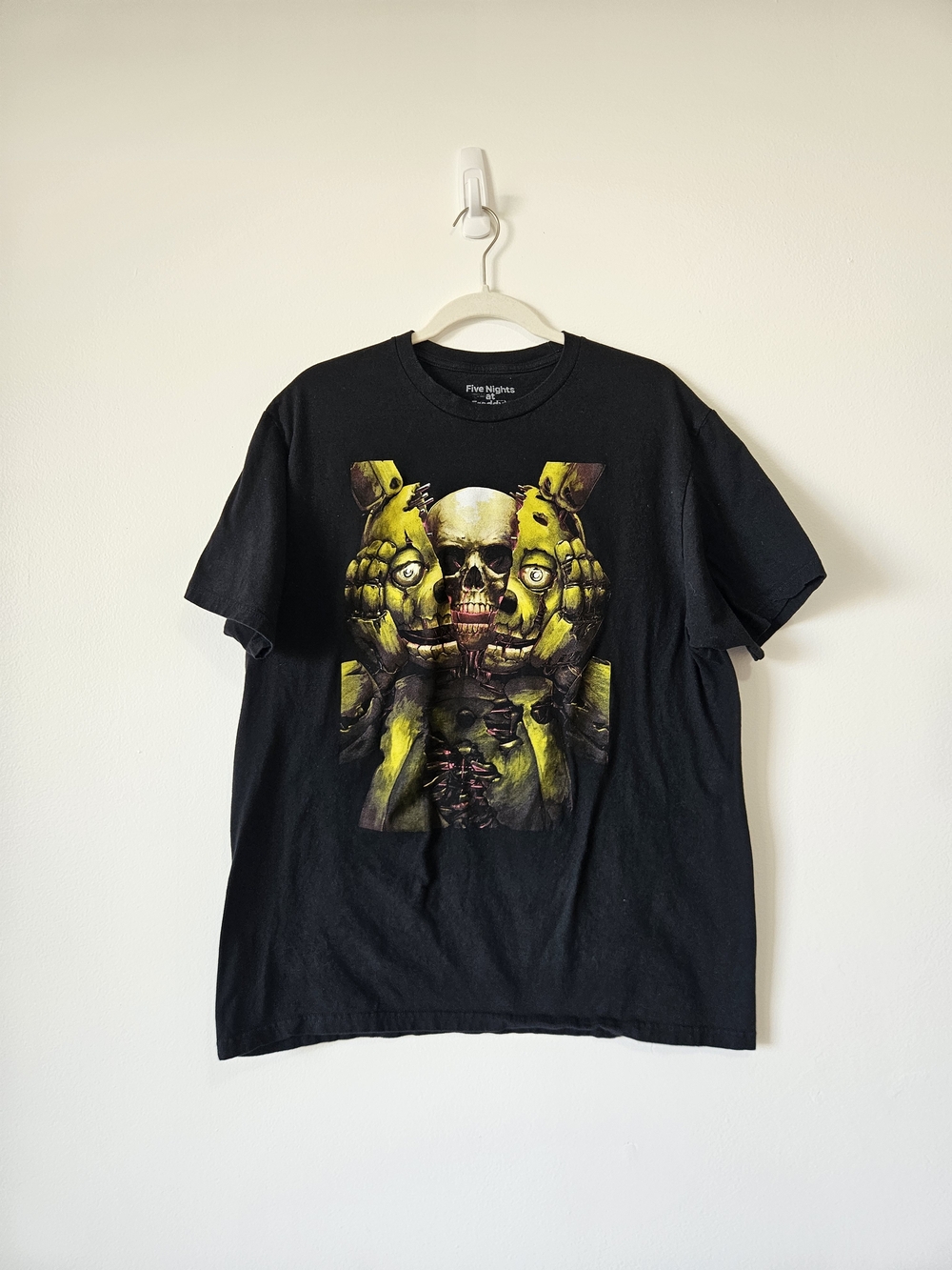 Five Nights at Freddy's Graphic Tee T Shirt XL Skull